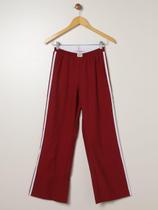 Calça Legging Listrada Juvenil Para Menina - BORDO Calça Legging Listrada Juvenil Para Menina - BORDO