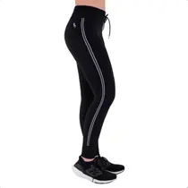 Calça Legging Lupo Act Seamless Sportwear Com Listra Lateral