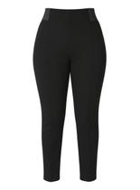 Calça Legging Malwee 1000132874 Feminina Plus Size Recortes Malha T. G1/G3 Calça Legging Malwee 1000132874 Feminina Plus Size Recortes Malha T. G1/G3