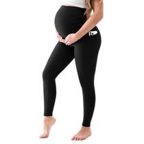 Calça Legging Maternidade Walifrey Preta com Bolsos XL Calça Legging Maternidade Walifrey Preta com Bolsos XL