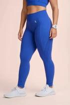 Calça Legging Max Lupo Empina BumBum Cintura Alta Academia Cor:Azul AnilTamanho:GG