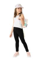 Calça Legging Menina Básica Em Cotton