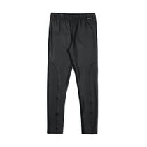 Calça Legging Menina em Malha Cirre e Diagonal Valencia cor Preta