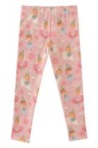 Calça Legging Menina em Molecotton Estampa Fadas Kukiê Calça Legging Menina em Molecotton Estampa Fadas Kukiê