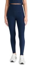 Calça Legging Midi Cintura Alta Spacedye Beyond Yoga Azul Marinho P XS