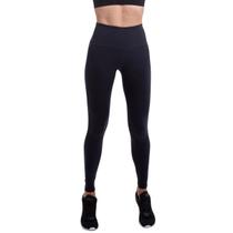 Calça Legging Modeladora Feminina Preta Cintura Alta Esbelt