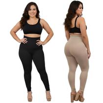 Calça Legging Modeldora Alta Compressão Cós Alto