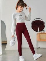 Calça LEGGING Peluciada Infantil e Juvenil FITNES, Ideal ATIVIDADE FISÍCA CÓS ALTO Termica Por dentro