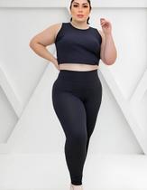 Calça Legging Plus Size cintura alta cos largo GG - G1 G2 - G3 Calça Legging Plus Size cintura alta cos largo GG - G1 G2 - G3