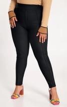 Calça Legging Plus Size Com Nervura - 60163 Calça Legging Plus Size Com Nervura - 60163