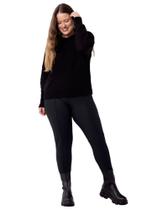 Calça legging plus size com nervura lunender 60163 Calça legging plus size com nervura lunender 60163