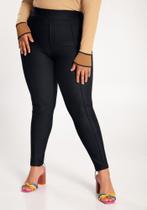 Calça legging plus size com nervura lunender 60163