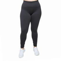 Calça Legging Plus Size Feminina Fitness Malha Suplex Cós Alto Esportiva Confortável - Moda Básica