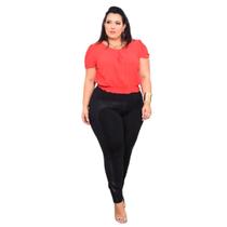 Calça Legging Plus Size Montaria Cirrê Empina Bumbum Suplex Calça Legging Plus Size Montaria Cirrê Empina Bumbum Suplex