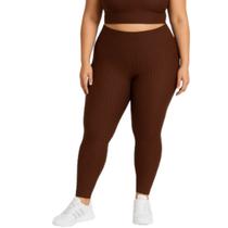 Calça Legging Plus Size New Zig 3D WLS Modas Poliamida Cós Alto Academia Moda Fitness Feminina