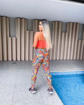 Calça legging poliamida estampada TAM m