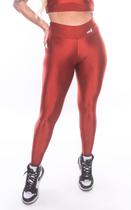 Calça legging poliamida trilobal terracota