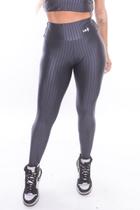 Calça legging poliamida ziggy cinza