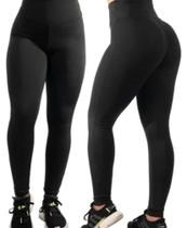 Calça Legging Preta Cintura Alta Academia