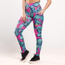 Calça Legging Print Estampada com Bolsos