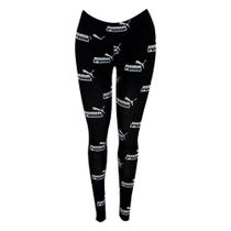 Calça Legging Puma Amplified Printed Feminina - Preto e Branco