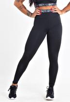 Calça Legging Racy Cintura Alta Preto com Elástico REF: