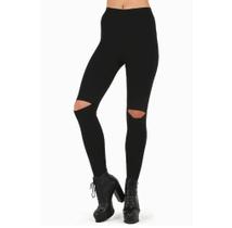 Calça Legging Recorte No Joelho Calça Legging Recorte No Joelho