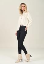 Calça Legging Sarja Cós Comforty: Preto imbátivel que não desbota Calça Legging Sarja Cós Comforty: Preto imbátivel que não desbota