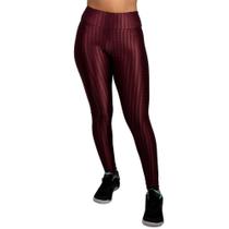 Calça Legging Selene 3d Super Elastano Bordô Calça Legging Selene 3d Super Elastano Bordô
