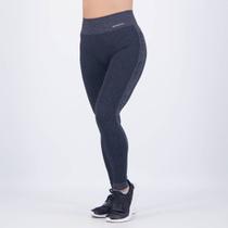 Calça Legging Selene Sem Costura Preta Mescla