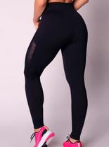 Calça Legging Selene Sport 20961.001 Feminina Fitness Furinhos Microfibra T. P/GG