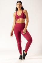 Calça Legging Slim Fit cereja