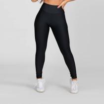 Calça Legging Suplex Feminina Academia Lisa Cintura Média Alta