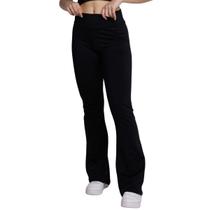 Calça Legging Suplex Flare WLS Modas Boca de Sino Bailarina Cintura Cós Alto Moda Fitness Calça Legging Suplex Flare WLS Modas Boca de Sino Bailarina Cintura Cós Alto Moda Fitness