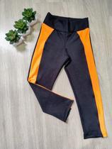 Calça legging suplex infantil com detalhe colorido 1 ao 8 Calça legging suplex infantil com detalhe colorido 1 ao 8