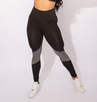 Calça Legging Suplex Newstyle Com Tela Fitness Cós Alto Academia