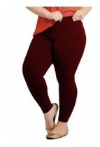 Calça Legging Suplex Plus Size Cintura Alto