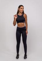 Calça Legging Suplex Poliamida Básica Preto Salvatore