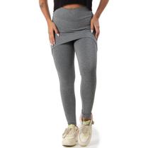 Calça Legging Suplex Saia Tapa Bumbum Cintura Alta Fitness