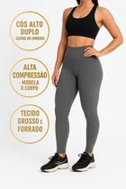 Calça Legging Térmica Flanelada Alta Compressão Cintura Alta Feminina Calça Legging Térmica Flanelada Alta Compressão Cintura Alta Feminina