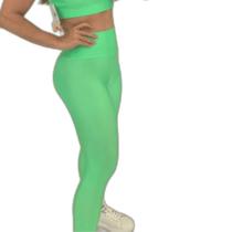 Calça Legging Verde Claro Grossa Poliamida Preço Atacado
