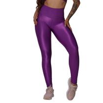 Calca Legging Vision Glossy Purpura Moving Fitness