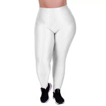 Calça legguing poliamida 3d plus size