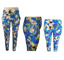 Calça Liganete Estampada Kit 2 Confortáveis Cós Alto Calça Liganete Estampada Kit 2 Confortáveis Cós Alto
