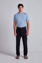 Calça Linen Blend Relax - Azul Marinho