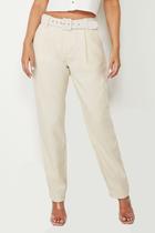 Calça Linho Assédio Reta Off-White