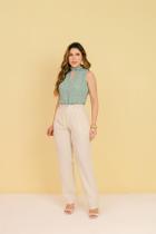 Calça Linho feminina Social Elegante Leve Calça Linho feminina Social Elegante Leve