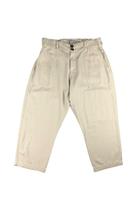 Calça Linho Pantacourt Off White Leblue - Elegância e Conforto Calça Linho Pantacourt Off White Leblue - Elegância e Conforto