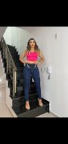 Calça lipo azul escuro Calça lipo azul escuro
