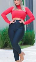 Calça Lipo Cinta Modeladora Efeito Lipo Cintura Alta